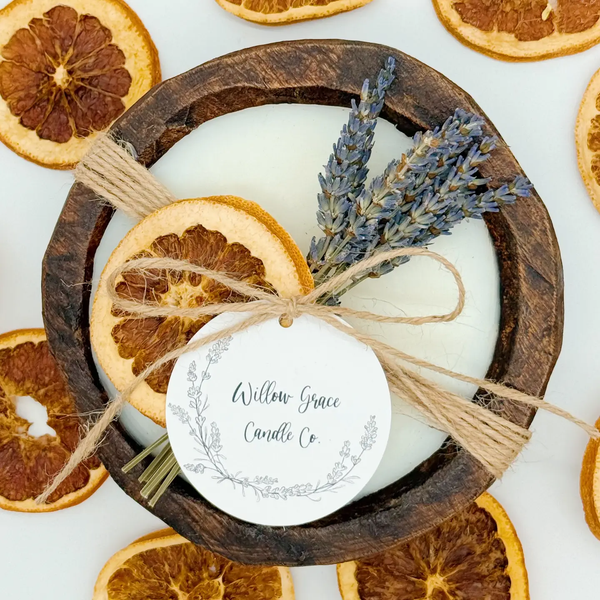 The Summer Citrus Mini Round Dough Candle