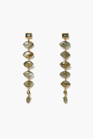 The Isadora Earrings Labradorite