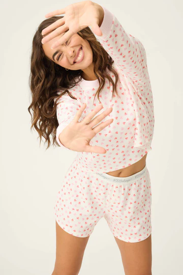 The Boyfriend Boxer Heart to Heart PJ Short Set