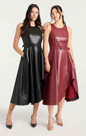 The Vegan Leather Zelda Dress