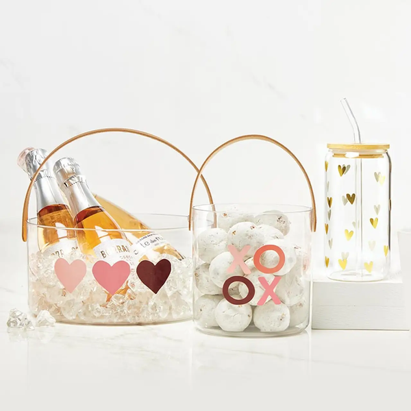 The Acrylic Bucket - Hearts