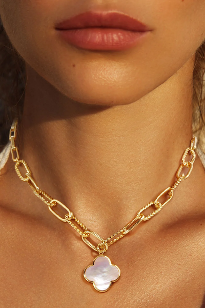 The Paperclip Clover Necklace