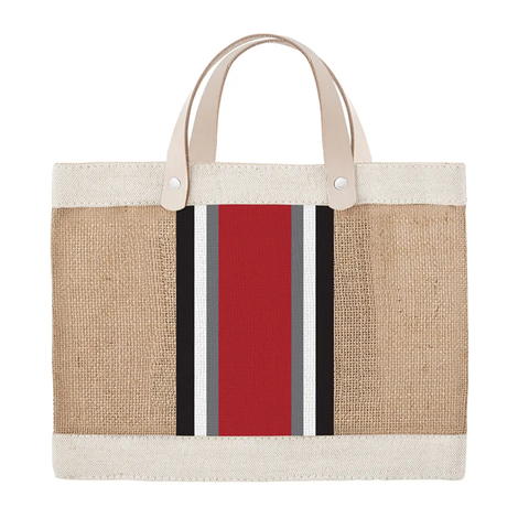 The Mini Market Tote - Red Stripe