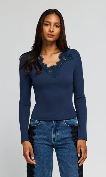 The Lady Lace Combo Top