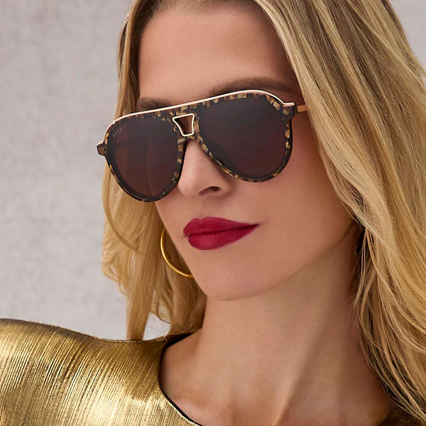 The Tortoise Gold Glint Aviator