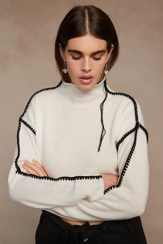 The Annie Cashmere Whipstitch Sweater