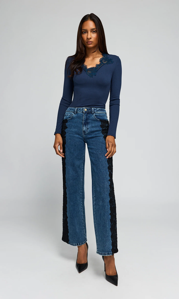 The Lady Lace Combo Top