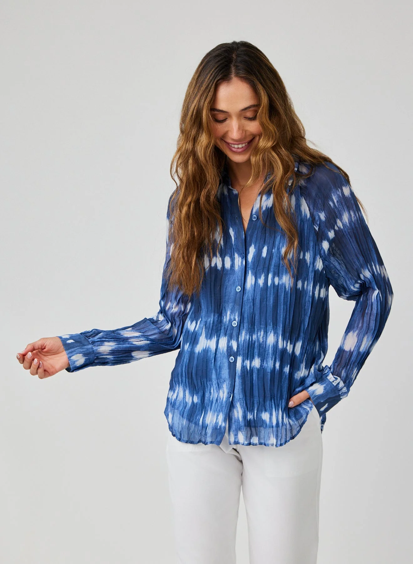The Pleated Raglan Sleeve Shirt