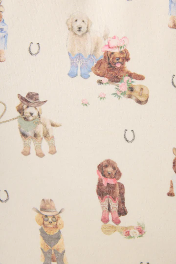 The Ruff On The Range Dog Print PJ Set