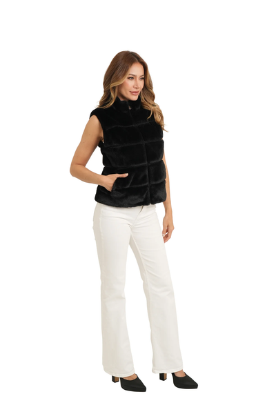 The Vince Faux Fur Vest