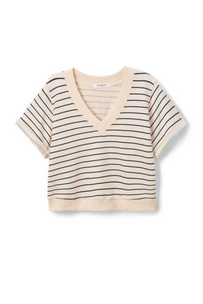 The Briggs Terry Rolled Sleeve Stripe