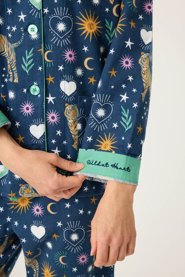 The Wild At Heart 3-Piece Flannel PJ Set