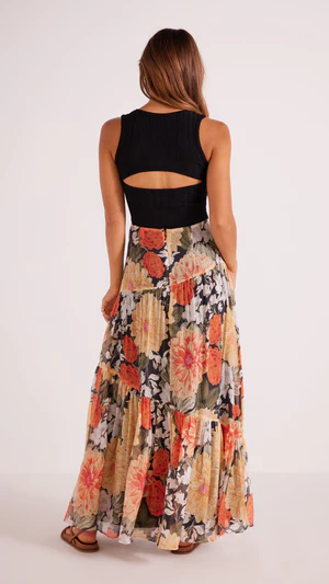 The Clementine Floral Maxi Skirt