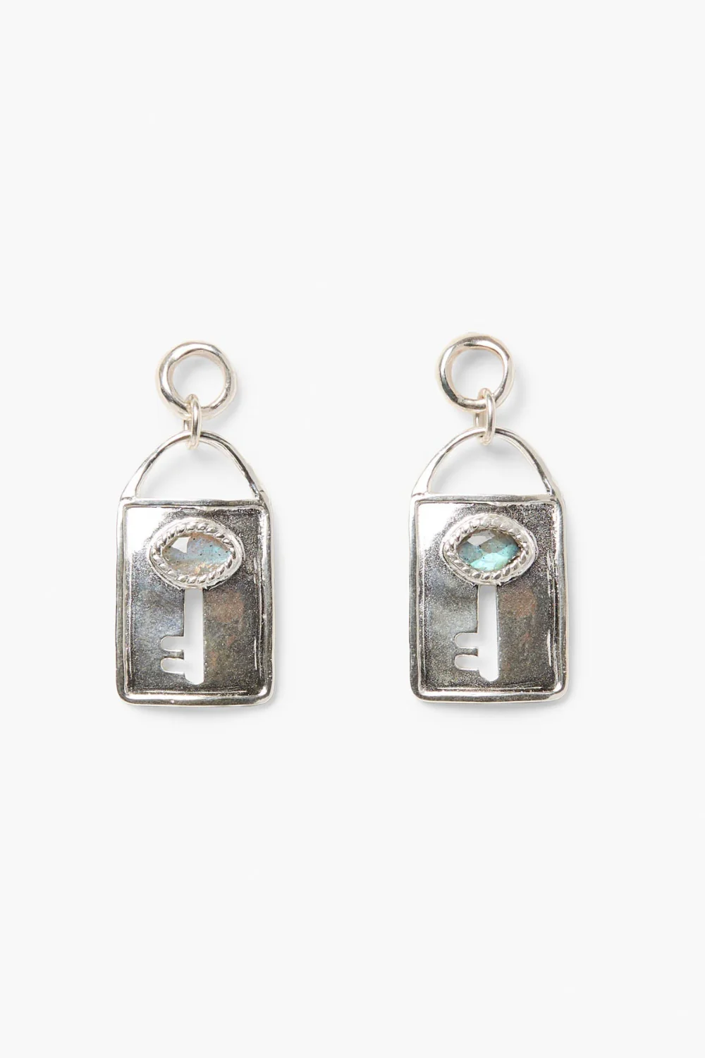 The Padlock Earrings Silver