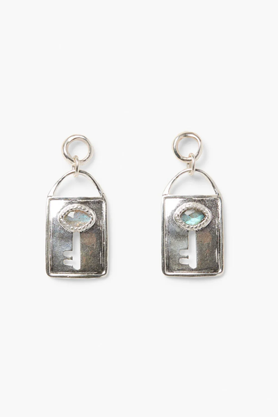 The Padlock Earrings Silver