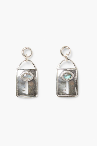 The Padlock Earrings Silver