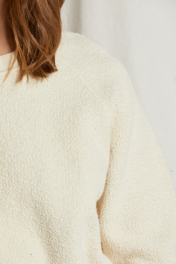 The Ziggy Reverse Fleece Crew Sugar