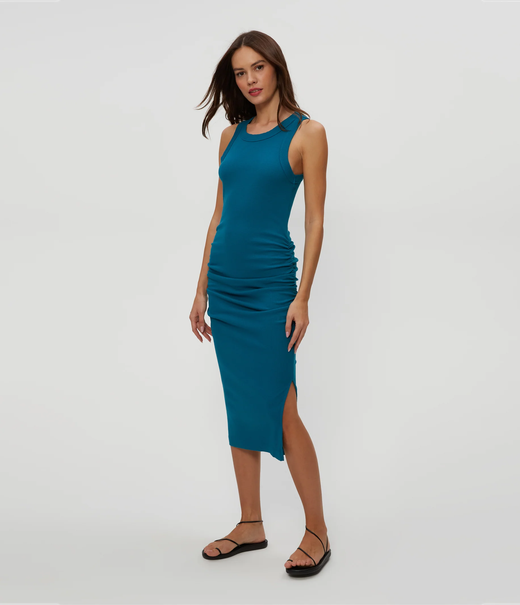 The Wren Ribbed Midi Dress