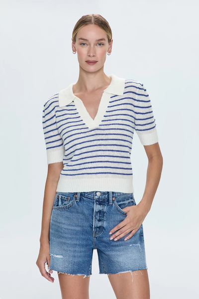 The Billie Pleat Sleeve Polo
