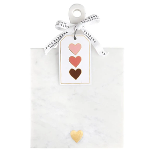 The Marble Serving Board with Gold Heart