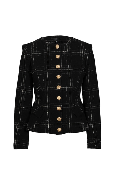 THe Ophelia Windowpane Tweed Jacket
