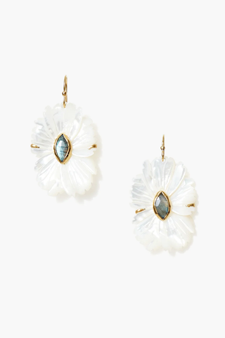The Magnolia Earrings White MOP Mix