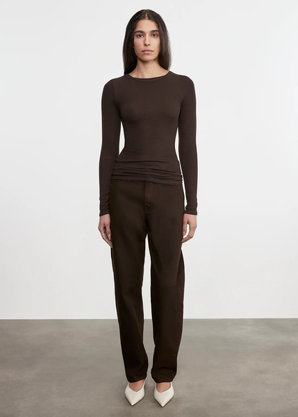 The Silk Rib L/S Crew
