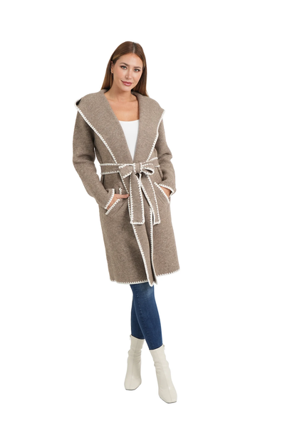 The Kamila Hoodie Wrap Cardigan