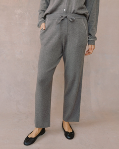 The Whip Stitch Straight Leg Pant - Heather Smoke