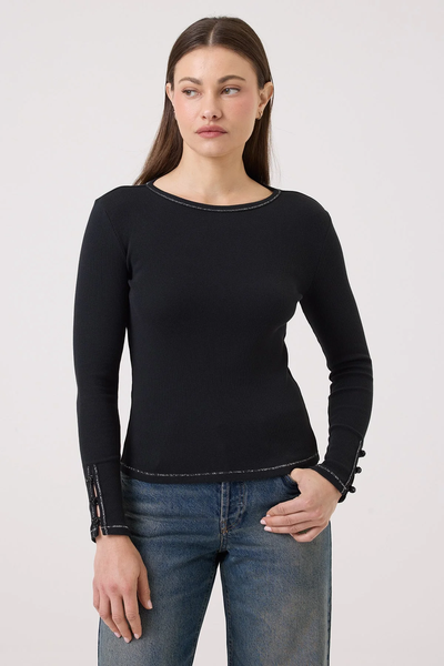 The Celeste Organic Micro Rib Top