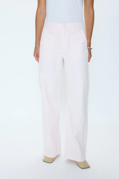 The Wren Relaxed Straight Utility Pant - Ice Pink