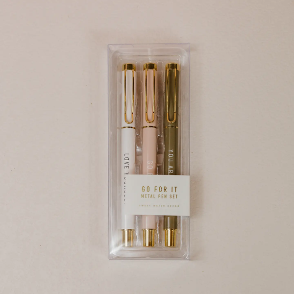 The Go For It Metal Pen Set