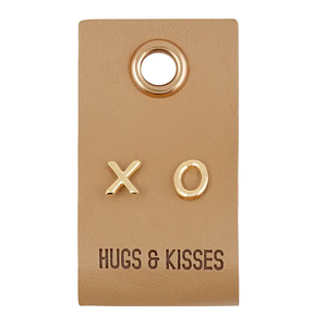 The Leather Tag Earrings -XO
