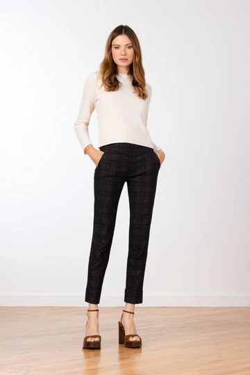 The Ben Smoky Plaid Cuff Pant