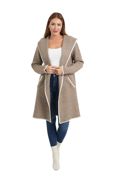 The Kamila Hoodie Wrap Cardigan