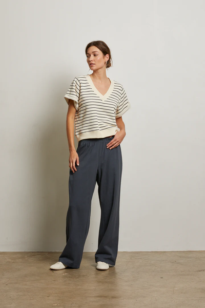 The Briggs Terry Rolled Sleeve Stripe