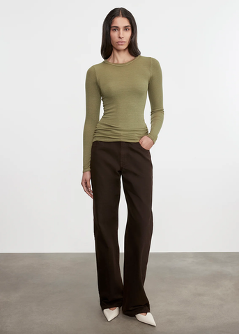 The Silk Rib L/S Crew