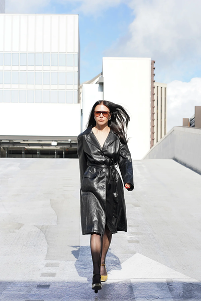 The Marlowe Faux Leather Coat