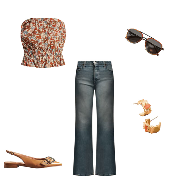 The Desert Floral Tube Top