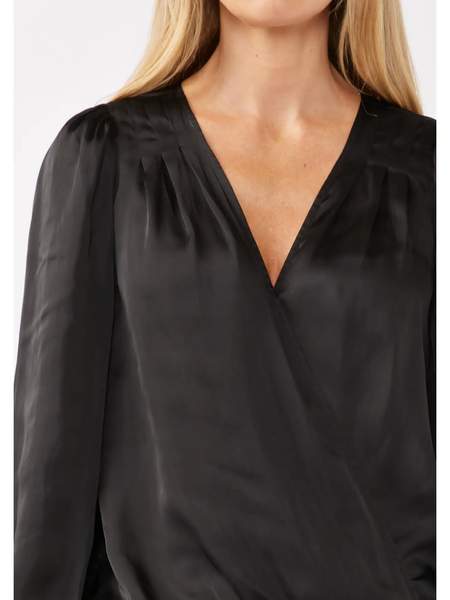 The Ella V Neck Satin Blouse
