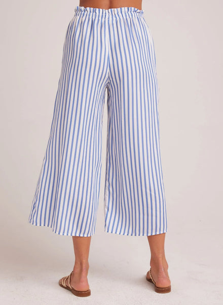 The Ruffle Waist Wide Leg Crop