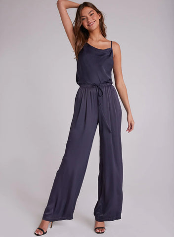 The Satin Pleated Wide Leg pant