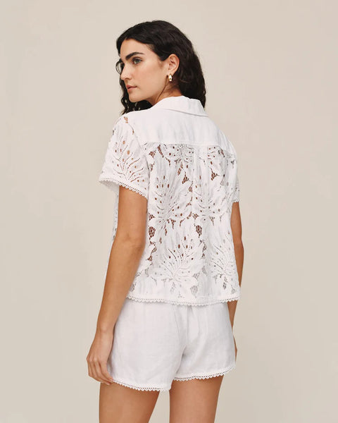 The Short Sleeve Contrast Button Down