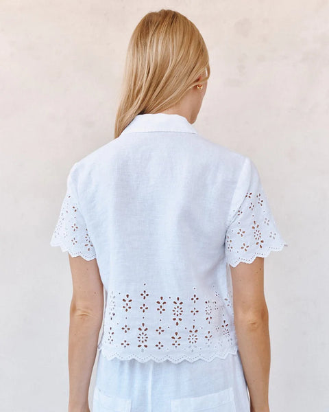 The Short Sleeve Embroidered Button Down