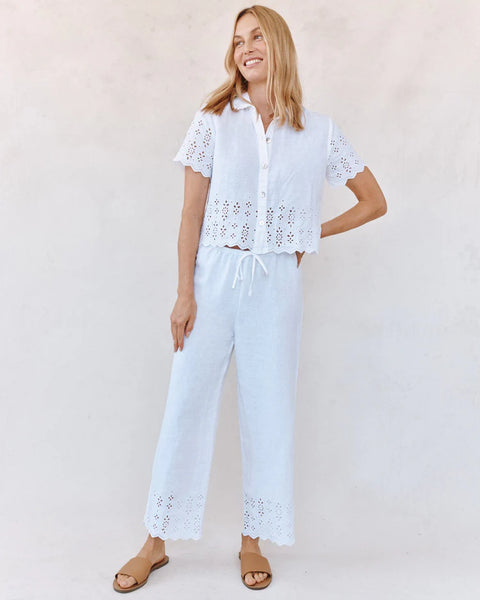 The Short Sleeve Embroidered Button Down