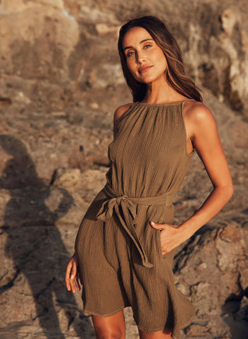 The Smocked Waist Mini Dress