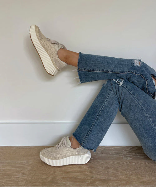 The Crochet Lace Up Sneaker